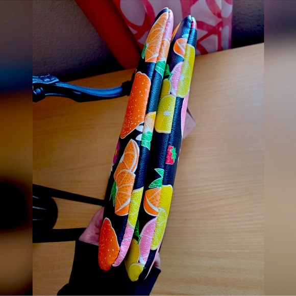 Juicy Couture Black Crossbody Bag with Playful Fruit Design - Picture 9 of 10